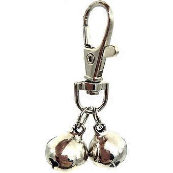 DIY Haustierglocken, 304 Edelstahl, Hundeglocken, 4 Stück, Gold und Silber, Glocken-Trainingsanhänger, Schmuck für Haustier-Halskette für Hunde und Katzen (4 Sets)