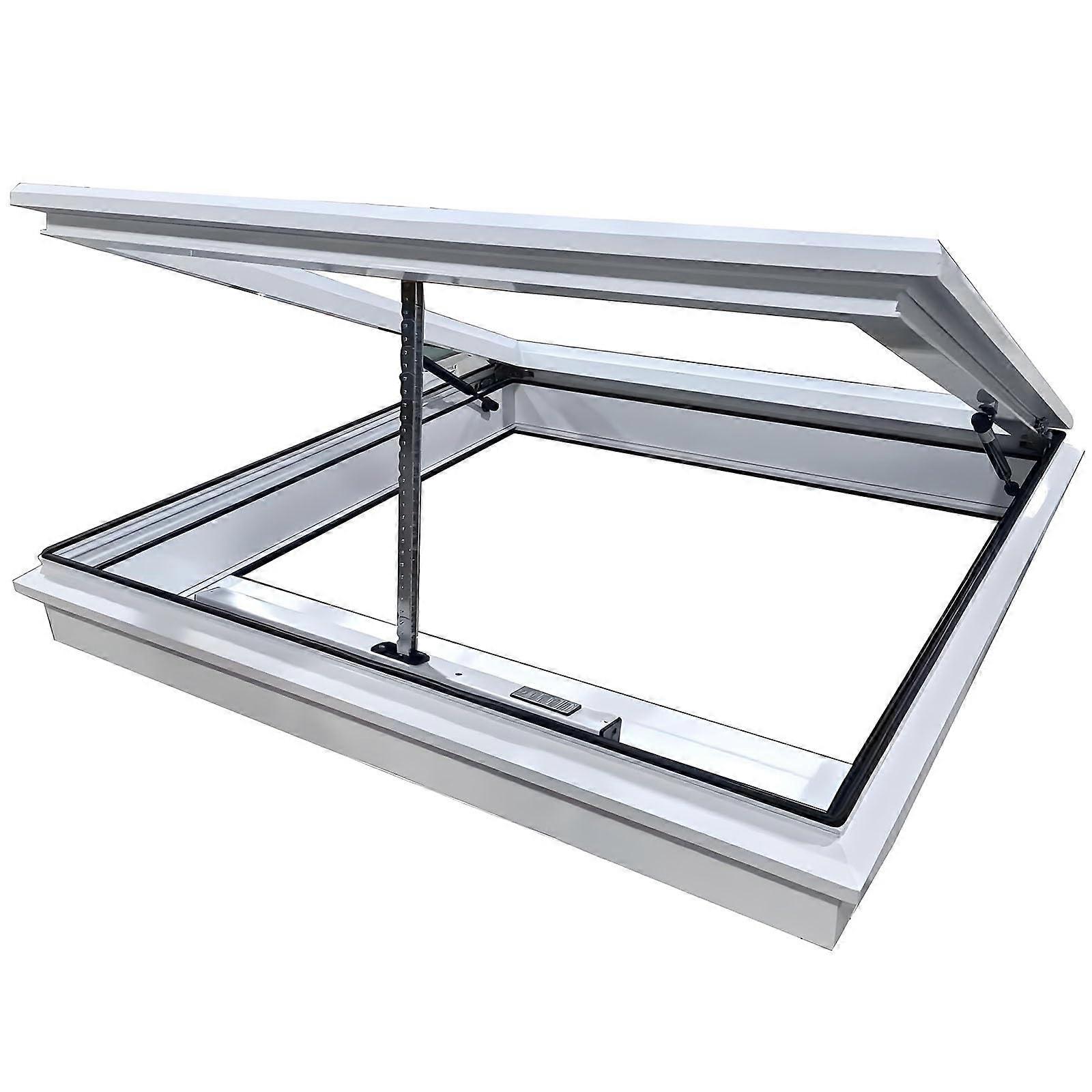 Janela de teto elétrica com controle remoto e sensor de chuva, branca e eficiente em termos energéticos, 75 x 55 cm (29,5 x 21,7 polegadas).