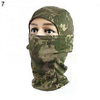 Camo Print Scarve Mulheres Homens Ciclismo Balaclava Pescoço Polainas Boné Cobertura Facial Completa Esqui Pesca Camping Camuflagem Ao Ar Livre