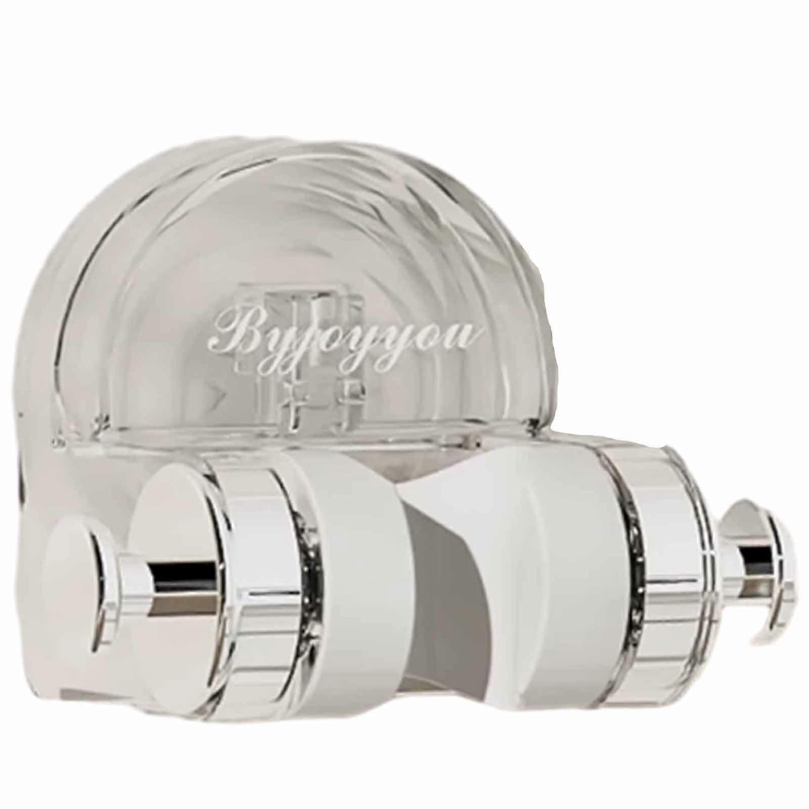 Adjustable Suction Cup Shower Head Holder Wall Mount for Handheld Shower White No Drill