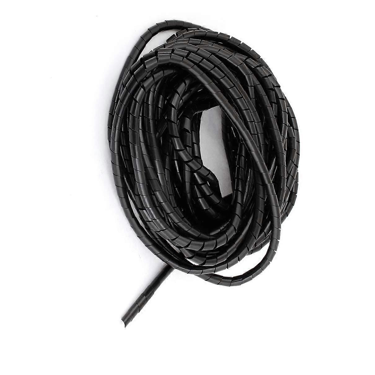 Cable Management Spiral Cable Wrap 8mm PE 51.2ft Sleeve for Wire Organizer and Clutter Reduction