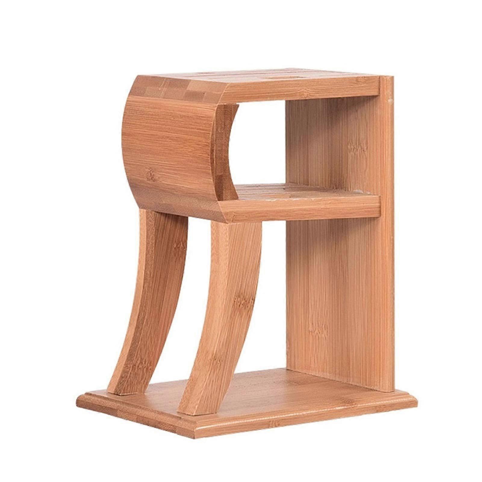 Bamboo Knife Block with MultiSlot Storage and RustPreventing Drainage for Kitchen Knives
