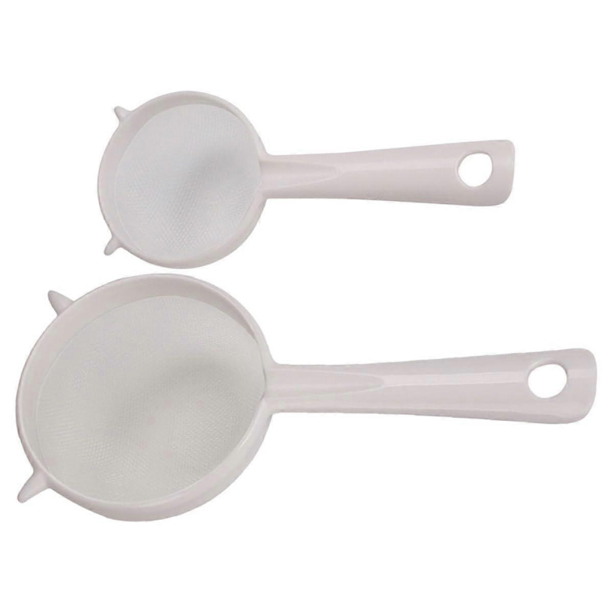 Kitchen Mesh Strainer Set 2Pcs Extra Fine Mesh for Soy Milk Juice Coffee Tea Durable Easy Clean