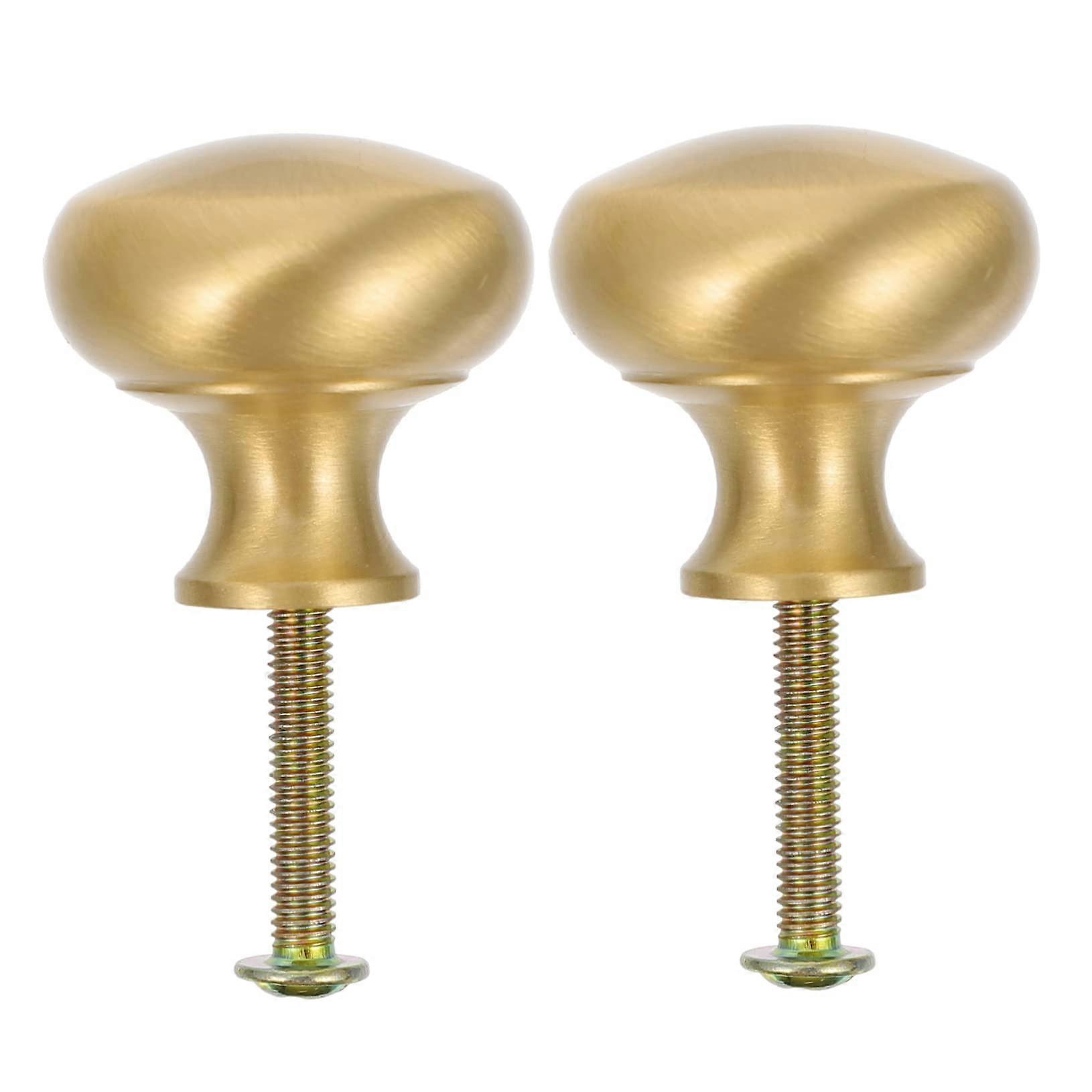 Vintage Brass Cabinet Knobs and Gold Drawer Pulls Set, Durable Easy Install for Kitchen and Furniture