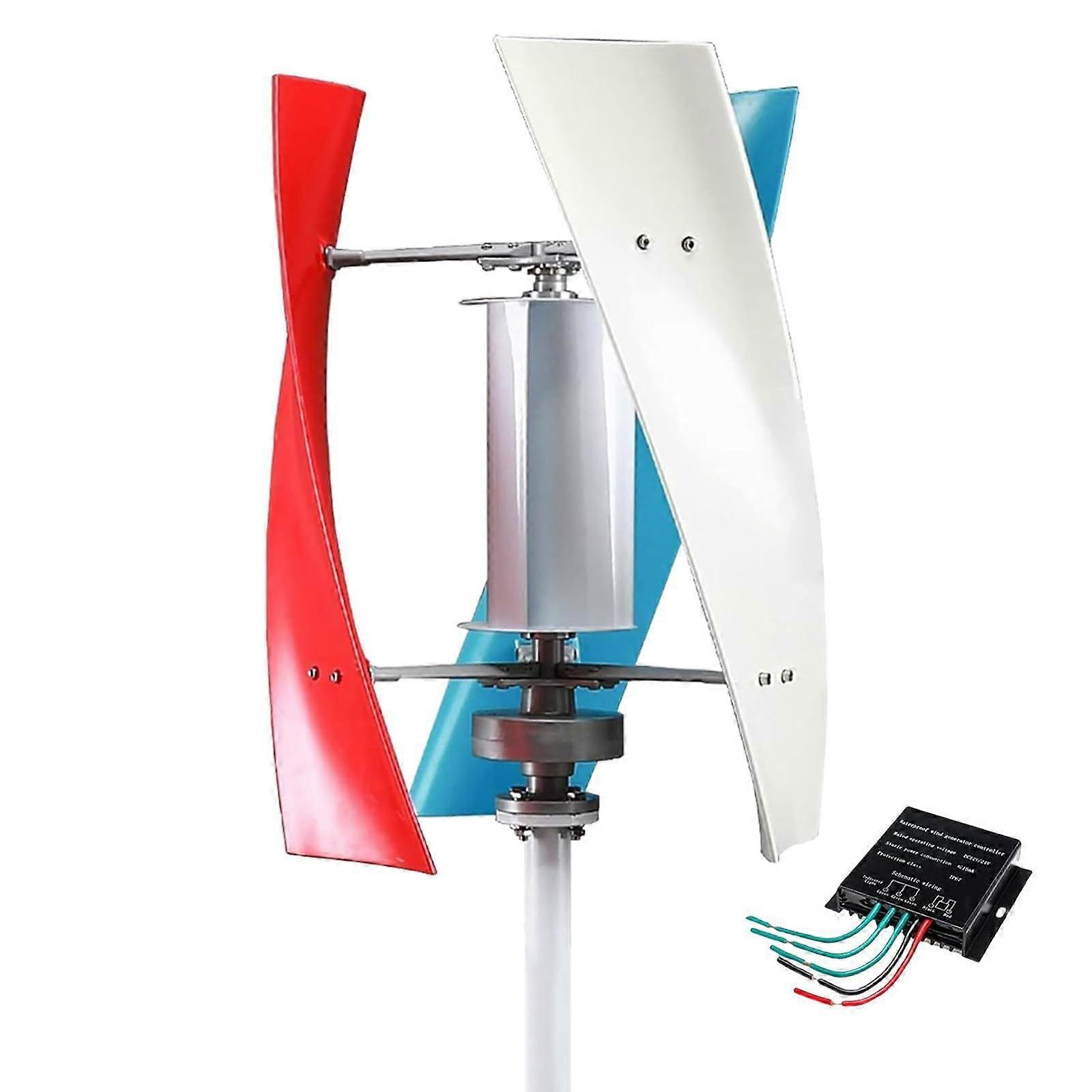 12000W Vertical Axis Wind Turbine 3 Blade Low Noise Home Wind Generator with Controller 110V