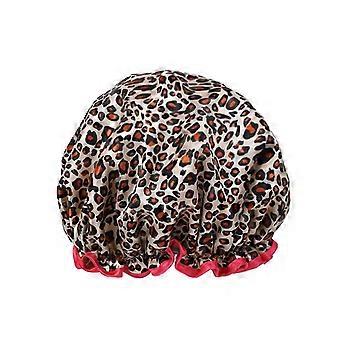 Shower Cap compatible with Women Elastic and Reusable Shower Hat Environmental Protection Hair Bath Caps Double Waterproof Layer Bathing Hat