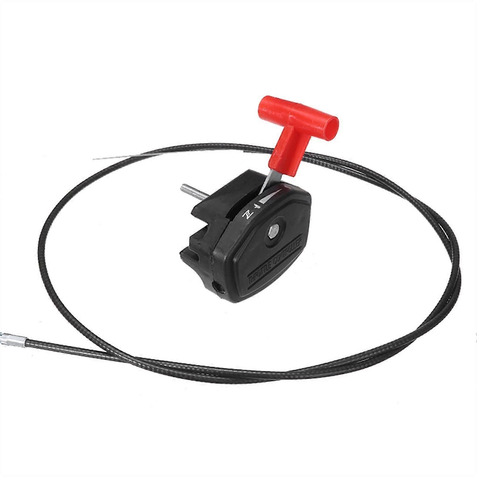 56 Inch Lawn Mower Throttle Cable Replacement Kit with Control Lever for Smooth Adjustment