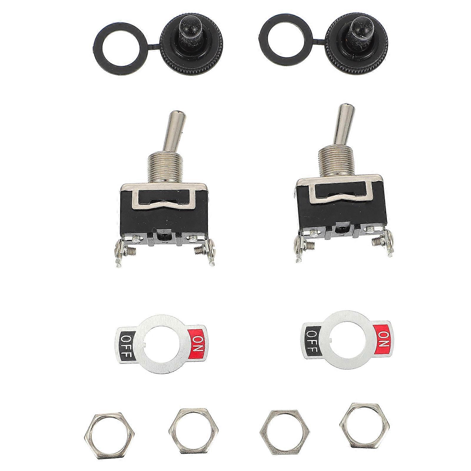 Car Toggle Switch with Waterproof Caps for Marine Use 5Sets