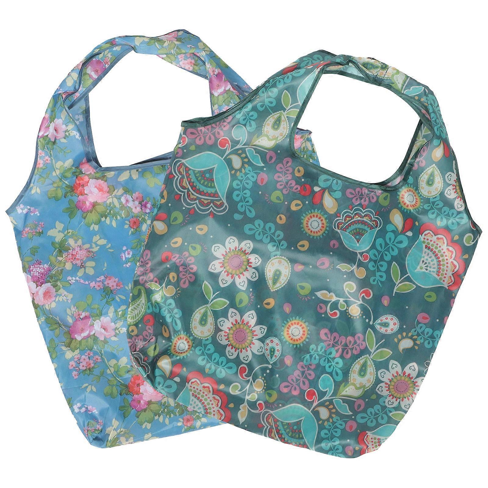 Foldable Shopping Bag Grocery Tote Bag for Kitchen Use 4Pcs Set