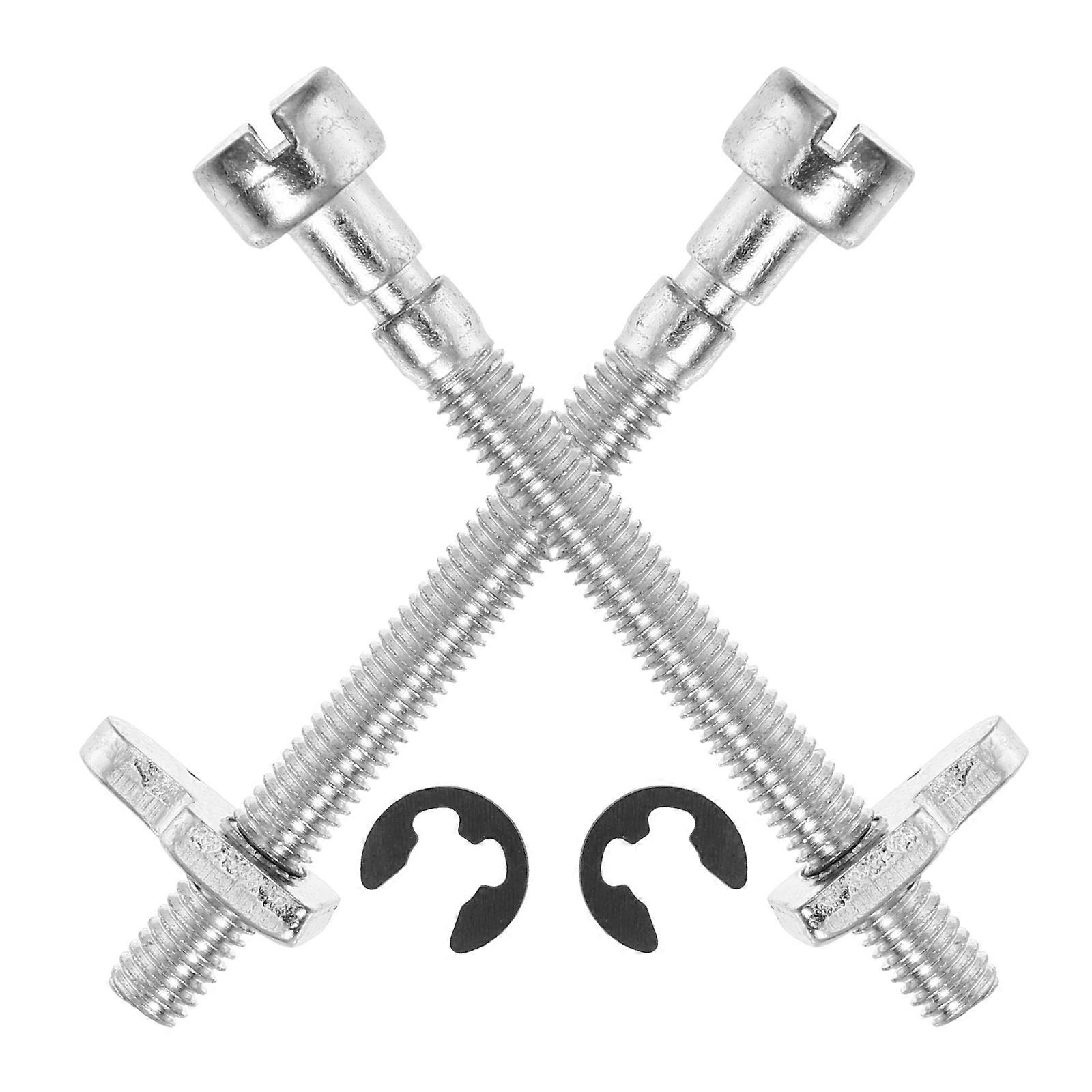 Chainsaw Chain Tensioner Adjuster Screw Replacement Kit 10Sets Silver
