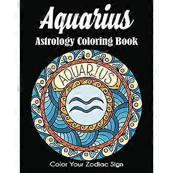 Astrología de Acuario para colorear - Libro: Colorea tu signo del zodíaco