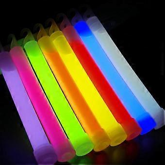 10 sztuk mieszanych pałeczek świetlnych fluorescencyjnych do biwakowania, pieszych wędrówek, sytuacji awaryjnych, nocnych koncertów na świeżym powietrzu, akcesoriów bezpieczeństwa świecących w ciemności