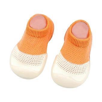 Babyschuhe Jungen Mädchen Erste Lauflernschuhe Turnschuhe Nicht atmungsaktive Hausschuhe Turnschuhe mit weicher Sohle Indoor Baby Mesh Elastische Schuhe 6-12 Monate