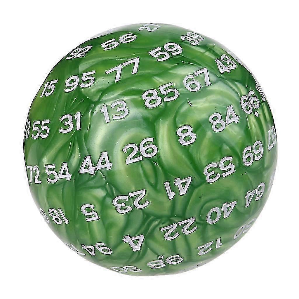 Green Multi Faces Irregular Dices 99 Sided D99 Desktop Acrylic Polyhedral Dices