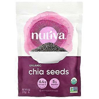 Nutiva, Organic Chia Seed, Black, 6 oz (170 g)