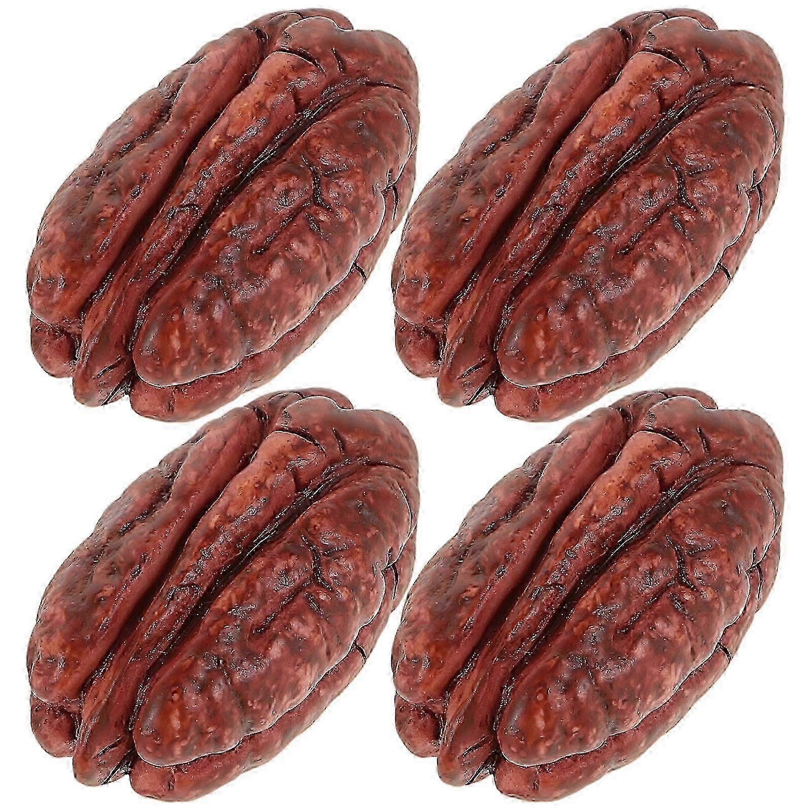 Mini DIY Decor Simulation Nuts for Decoration 10Pcs Realistic Nut Model