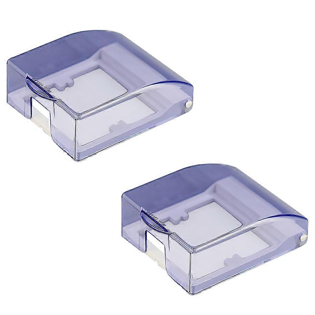 Waterproof Socket Cover Plastic Switch Protective Cover for 2Pcs Use