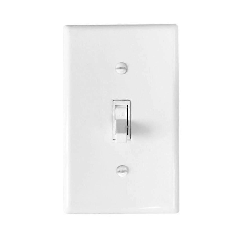 Toggle Switch Panel Mechanical Switch for Home Wall 4Pcs White LED Light