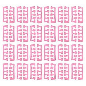 100 sztuk Gąbka Paznokcie Separatory Palców Palców Paznokci Pedicure Narzędzia Manicure (Losowy Kolor)