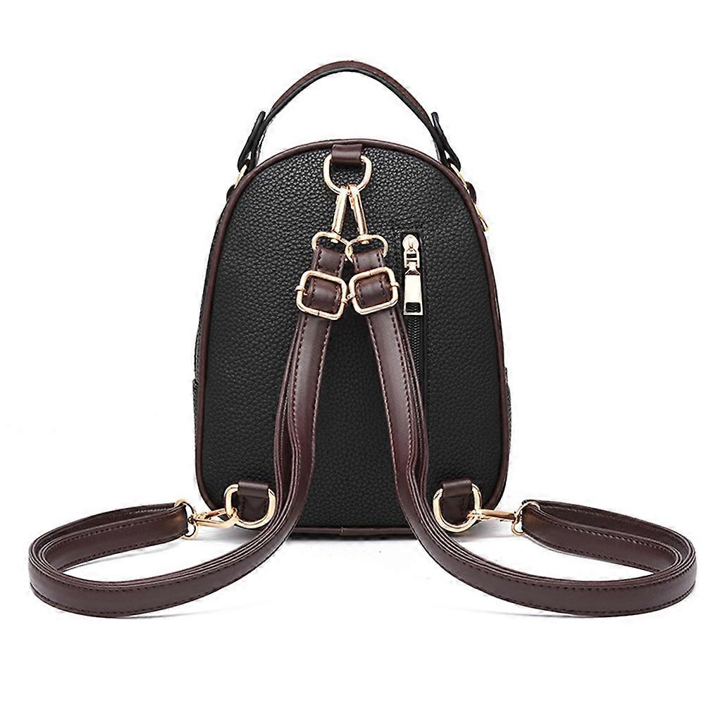 PU Backpack Mini Backpack for Storage 1Pcs Black