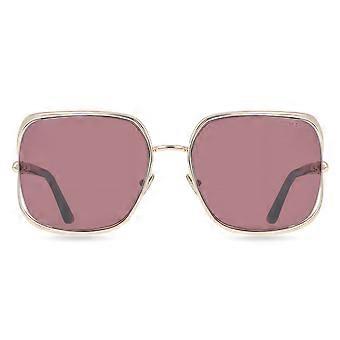 Tom Ford FT1092 GOLDIE 28U Vollrand-Sonnenbrille für Damen, quadratisch, UV3 Original