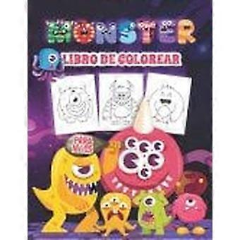 Monster libro de colorear para nios libro para colorear de monstruos terrorficos para nios de todas las edades. regalos de monstruos perfectos para lo