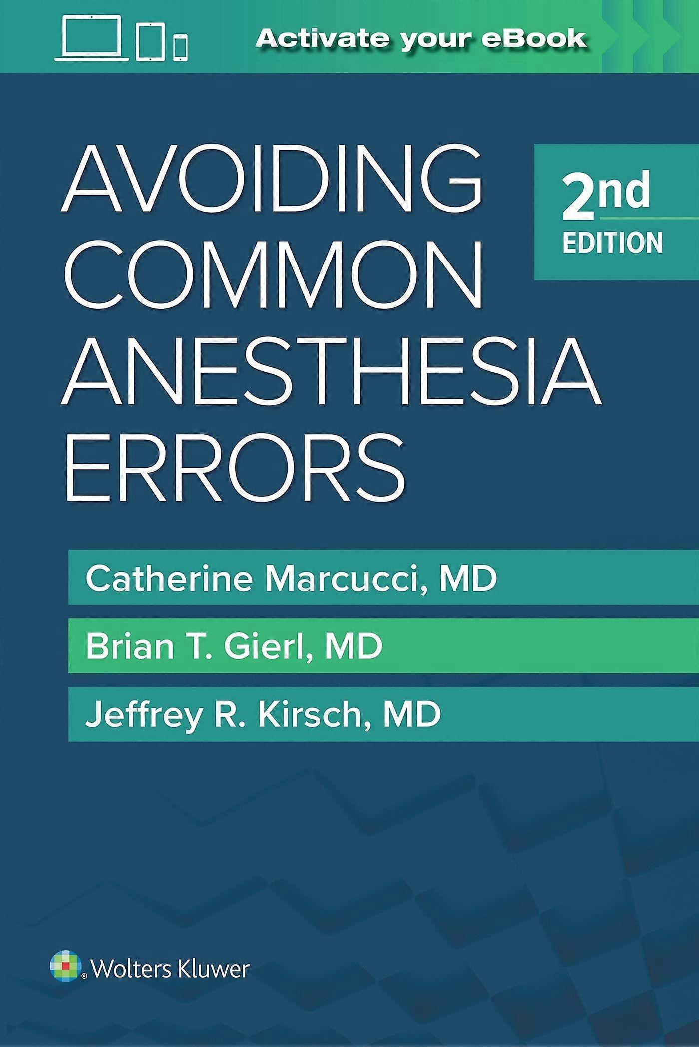 Avoiding common anesthesia errors