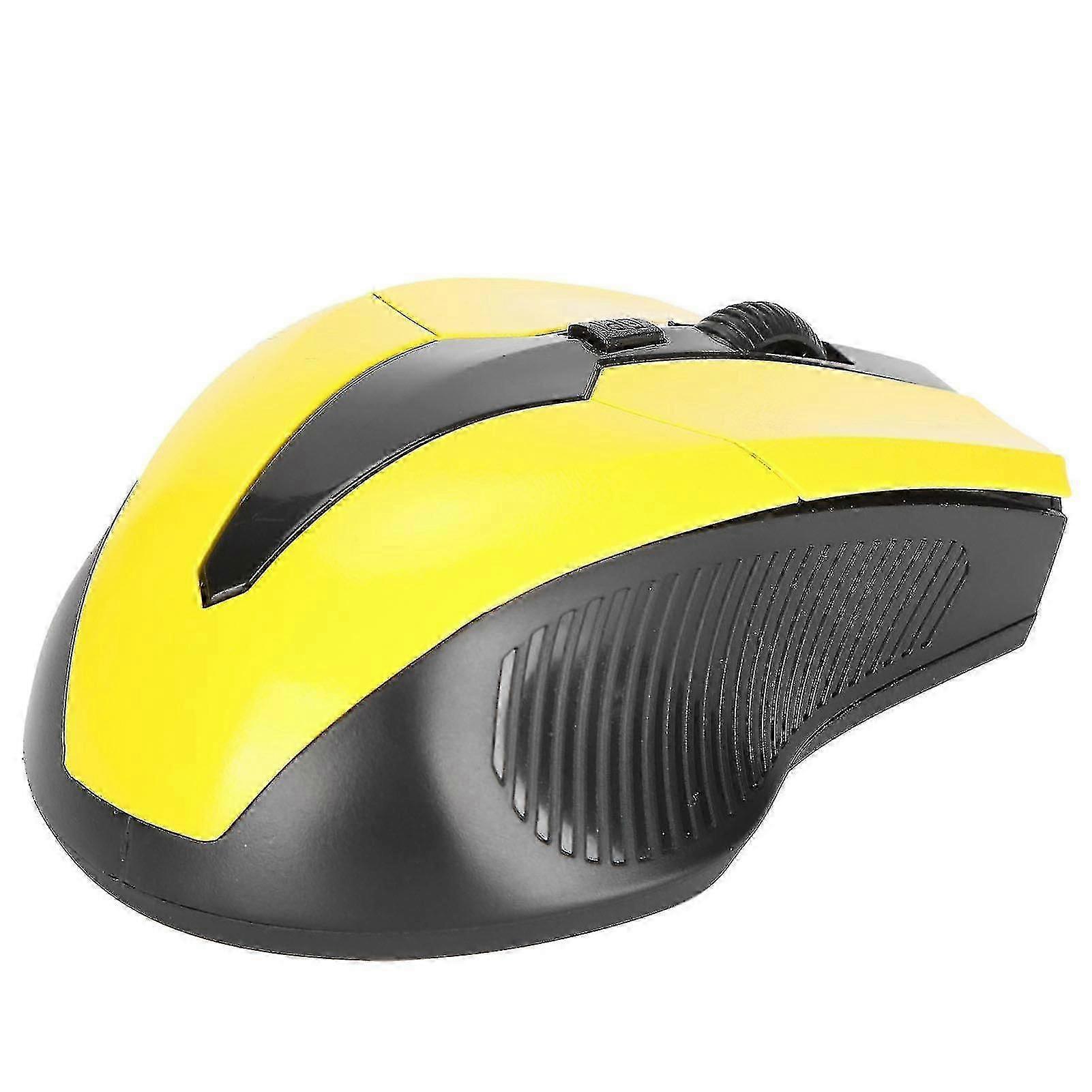Wireless Mouse 2.4G Ergonomic Mini Optical Computer Accessories for Notebook Tablet PCYellow