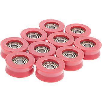 10pcs Groove Pulleys U Groove Sliding Rollers Door Sliding Window Bearing Rollers