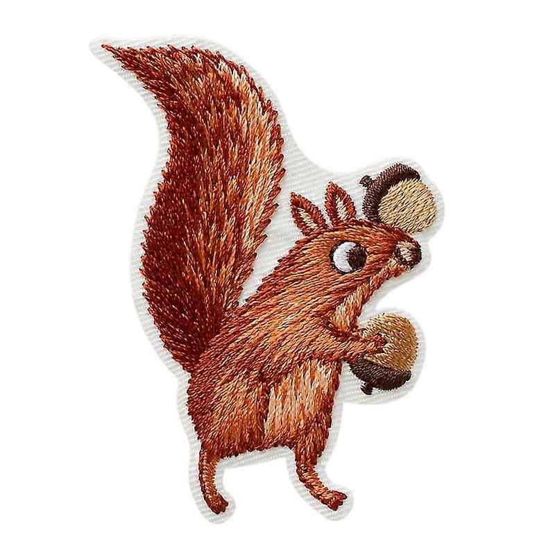 Squirrel Animal - Patch, Iron-on patch, Iron on, Size: 4.4 x 6.0 cm