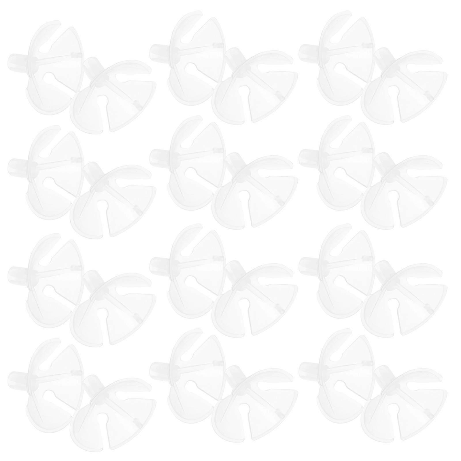 Plastic Balloon Sealing Clips, White, 1 Set