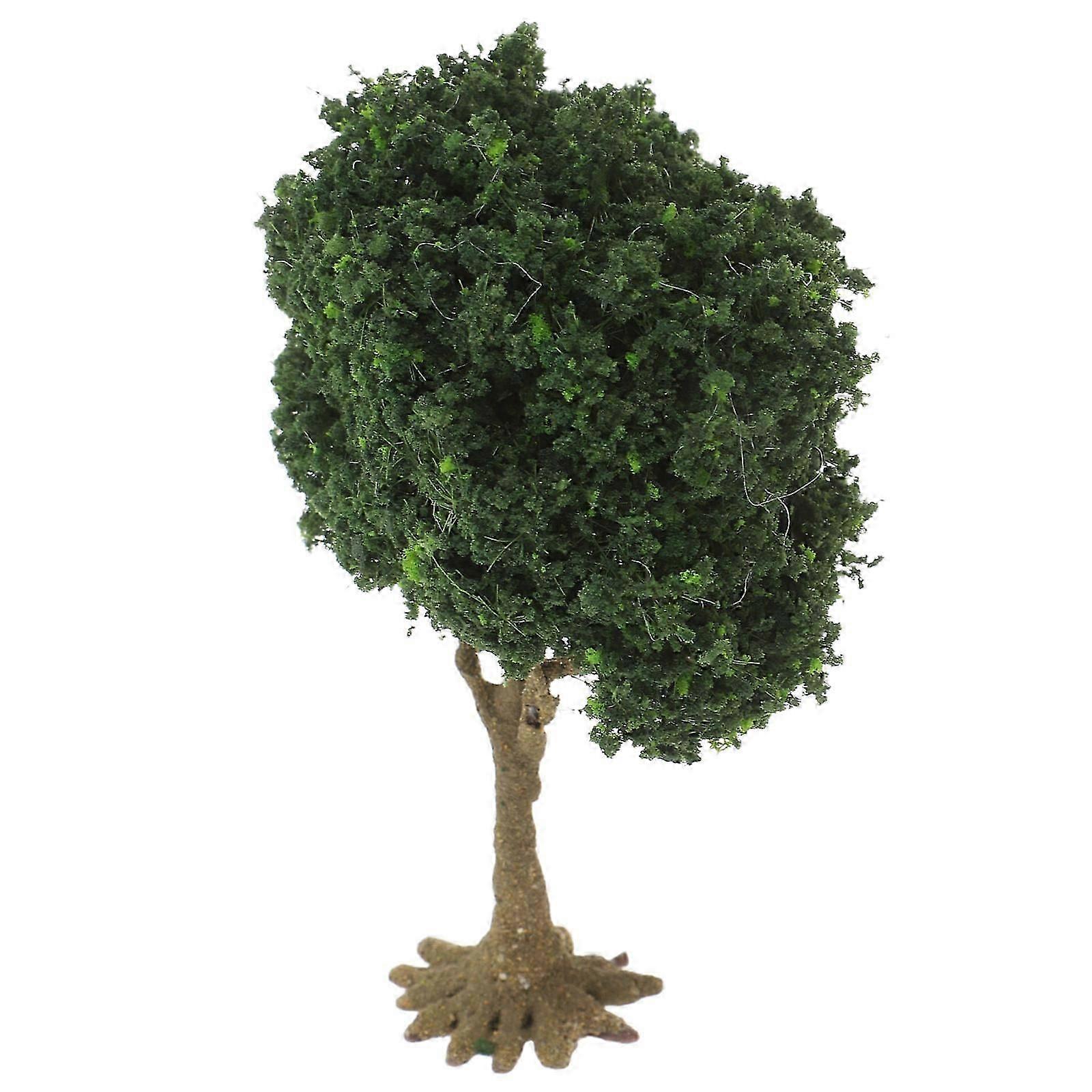 Miniature Landscape Tree for Model Decor, Realistic Olive Green
