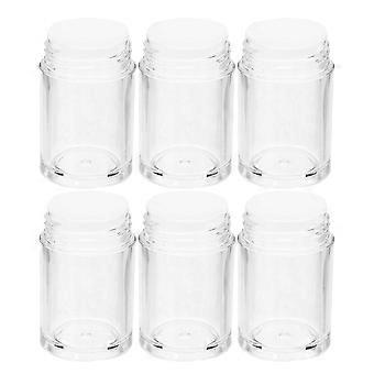Loose Powder Bottle Open-Hole Plastic Container for Storage 6Pcs Bottles 26-27