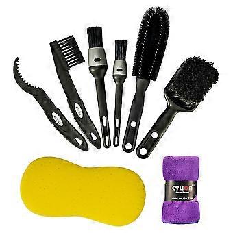 Bicycle Bike Cleaning Tools Set Bike Clean Brush Kit Bicycle Cleaning Brush Tool Setcompatible withMountain Road City and Folding Bike
