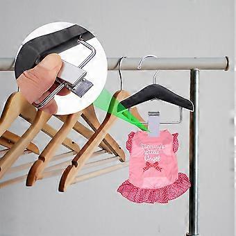 Pet Pants Clip Rack Wooden Hanger for Storage 2Pcs Dog Apparel Hanger