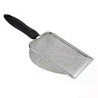 Pet Cleaning Tools Stainless Steel Feces Shovel Net Cat Litter Shovel Reptiles Lizard Sand Shovel Mesh Screen Fecal Spoon