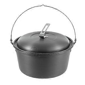 Camping Hanging Pots Aluminum Alloy Camp Cookware Multifunction Camping Cookware Lightweight Camping Picnics Soup Pots