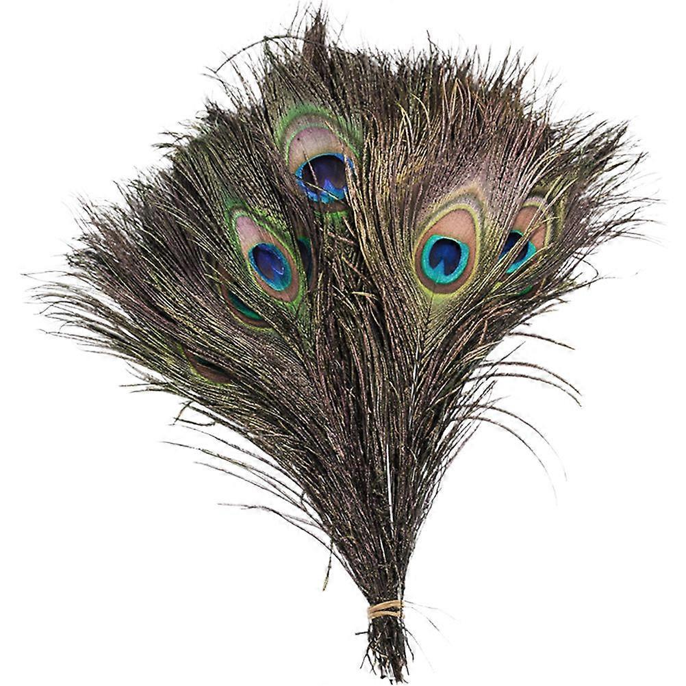Multi Color Peacock Plumes Decorations for Wedding 10Pcs
