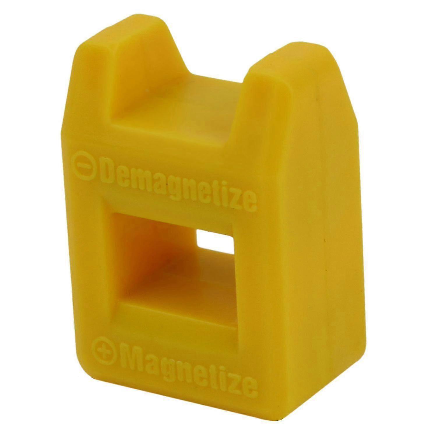 Screwdriver Magnetizer Degaussing Demagnetizer Magnetic Practical Tool Color:yellow