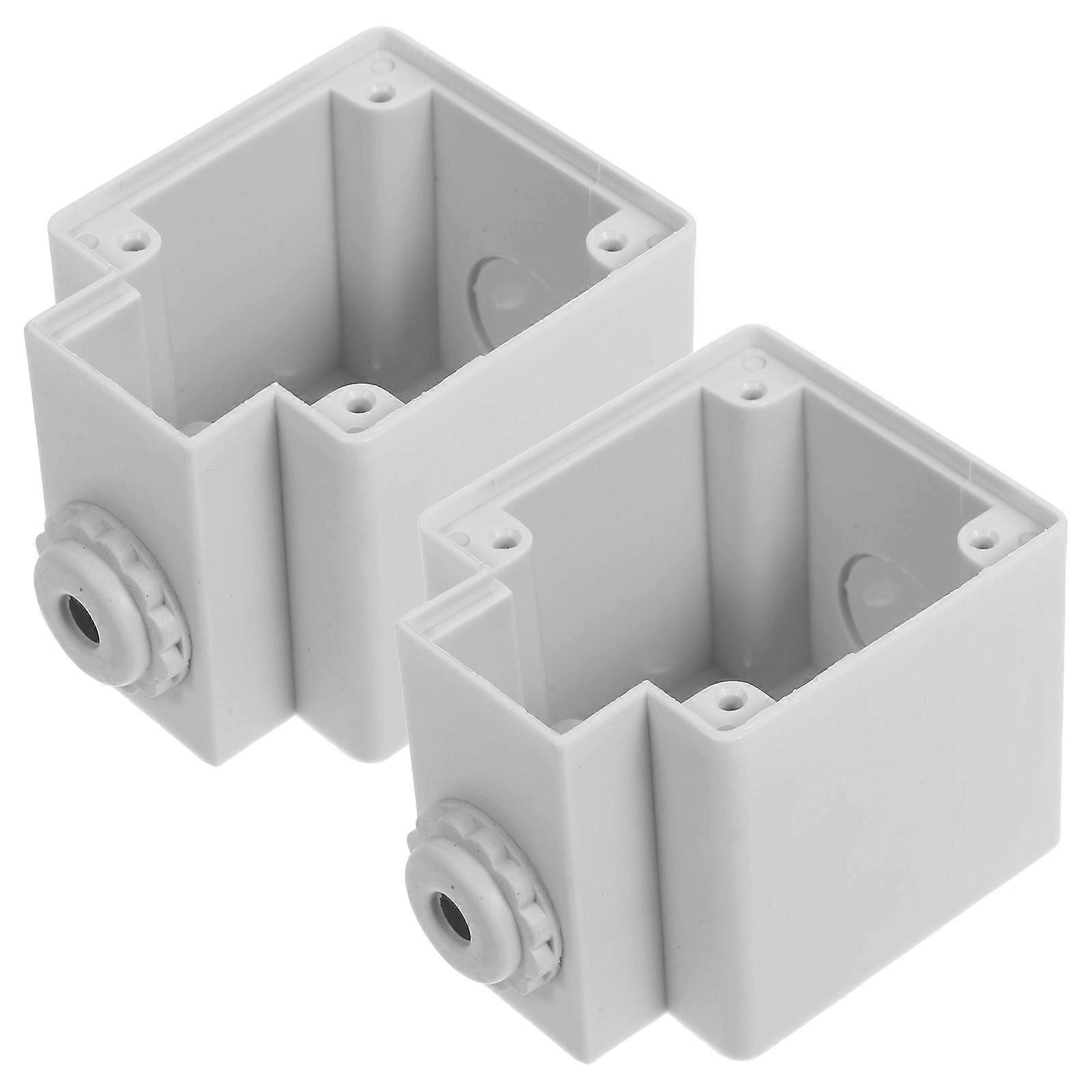 Timer Splash-Proof Protector Outdoor Electrical Box for Power Safety 4Pcs