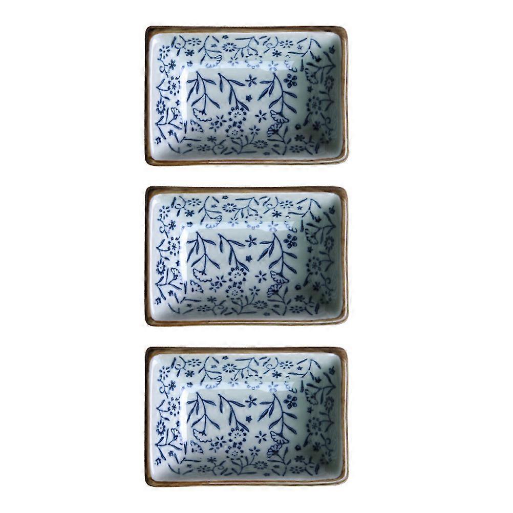 Appetizer Plate Ceramic Set for Eating Use 9Pcs Assorted Color Tableware