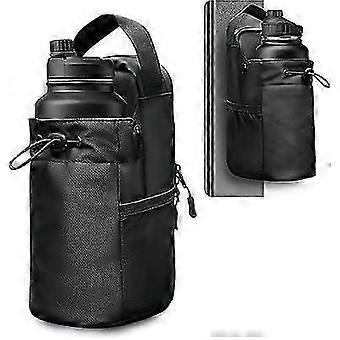 Magnetic Water Bottle Holder, Leather Film Polyester, Strong Magnet, Secure Hold, for Gym, Outdoor, Hiking, Cycling, 1 Piece,l