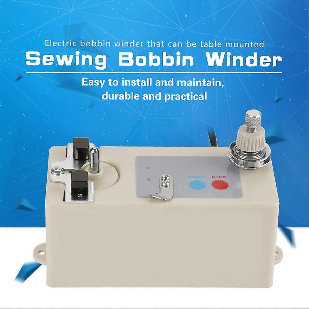 Electric Bobbin Winder Automatic Thread Sewing Machine Bobbin Winding CN Plug 220V