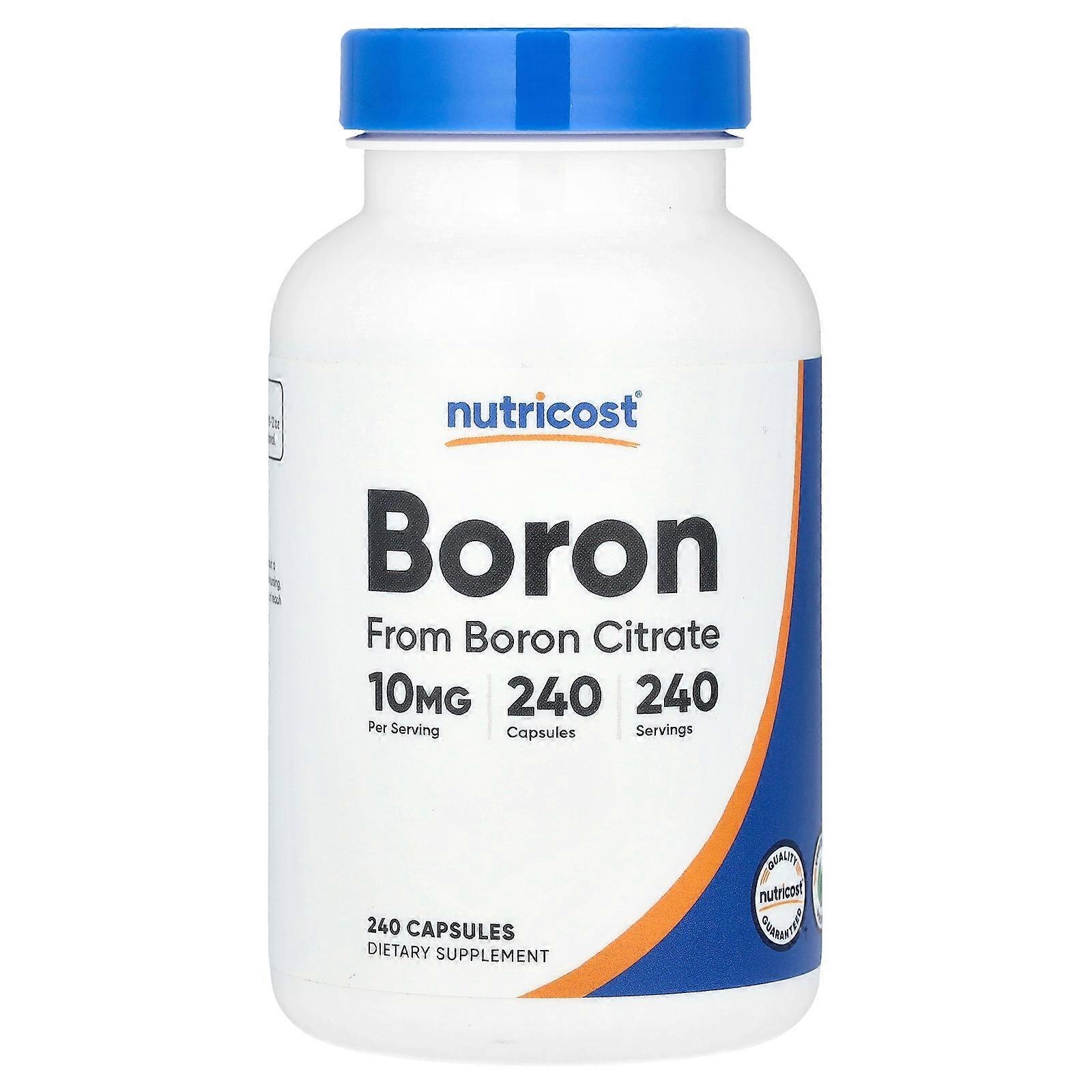 2 x Nutricost, Boron, 10 mg , 240 Capsules
