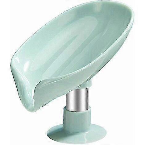Inclined Leaf Soap Dish with Suction