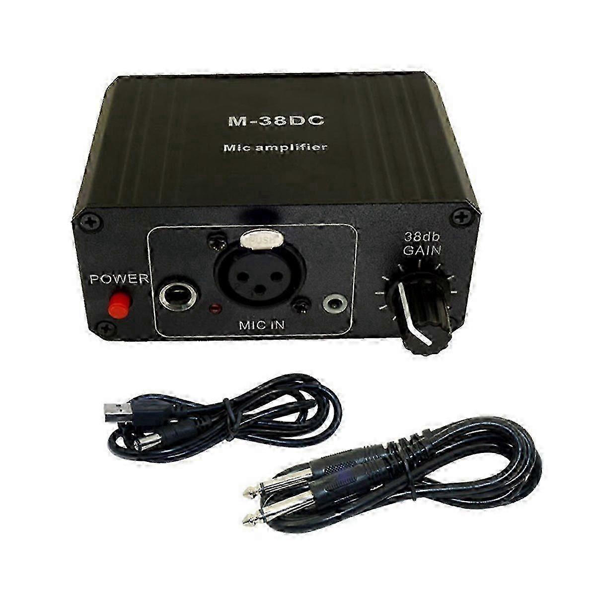 38dB Mic Preamp 48V Phantom Portable