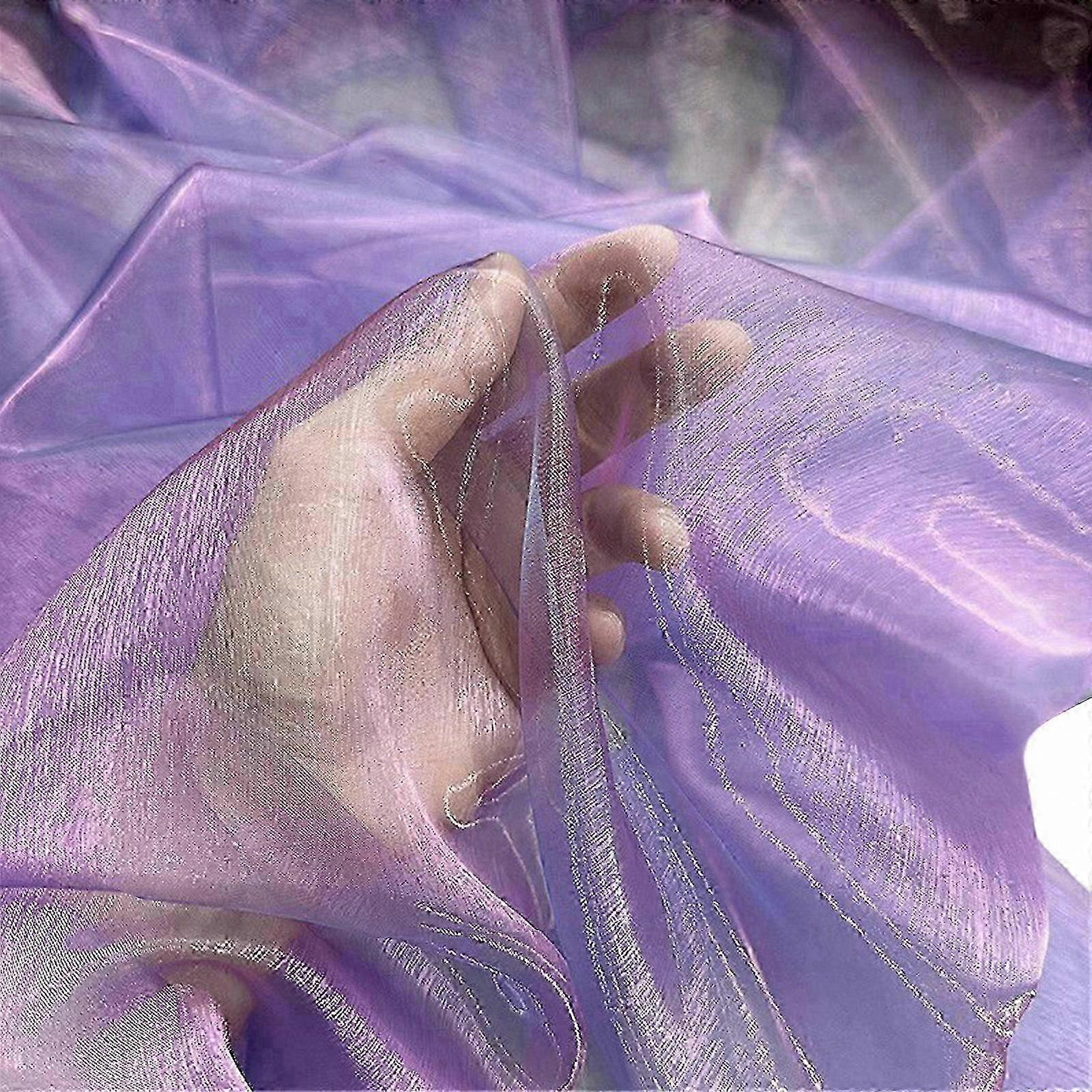 Eco-Dyed Iridescent Organza Sheet