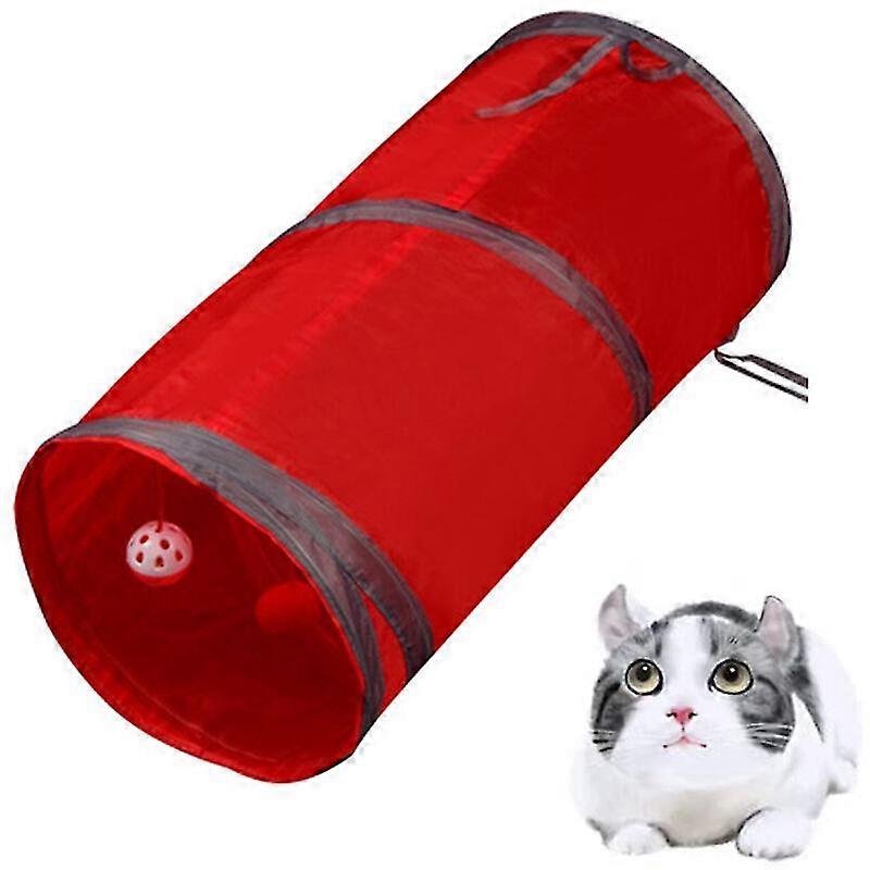 Soft Ball Cat Tunnel Collapsible Design