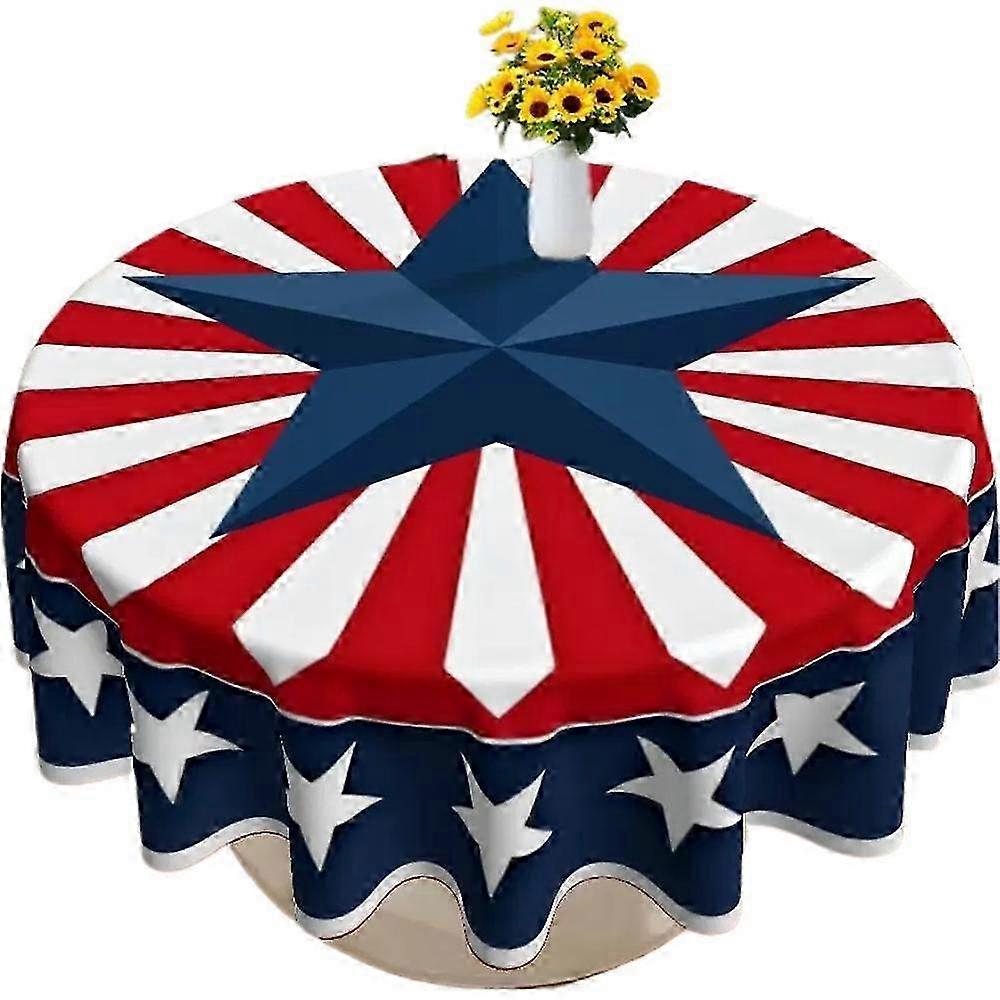 150cm Flannel Star Stripe Tablecloth