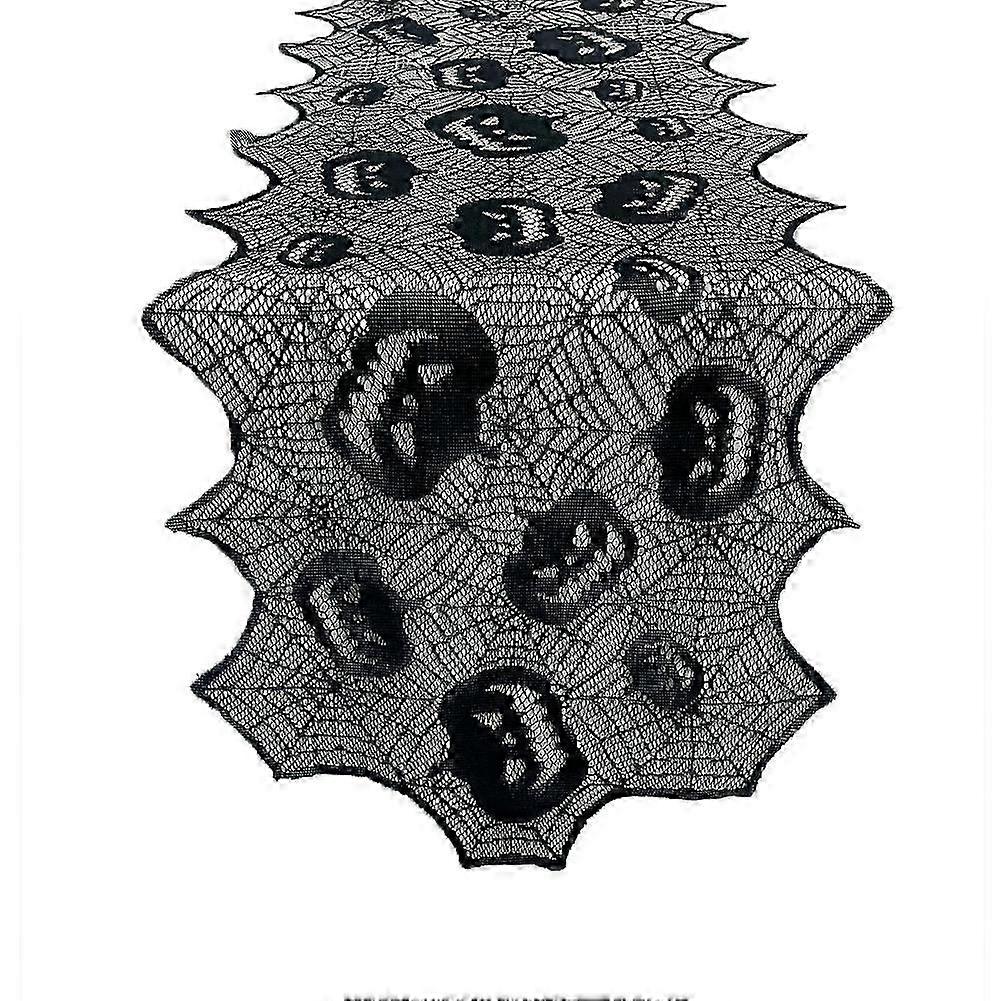 White Lace Spider Web Table Runner